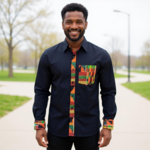 Onyx Kente Shirt
