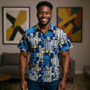 Azure Button Shirt
