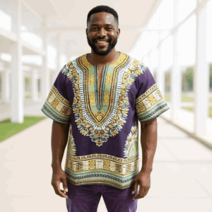 Violet Unisex Dashiki