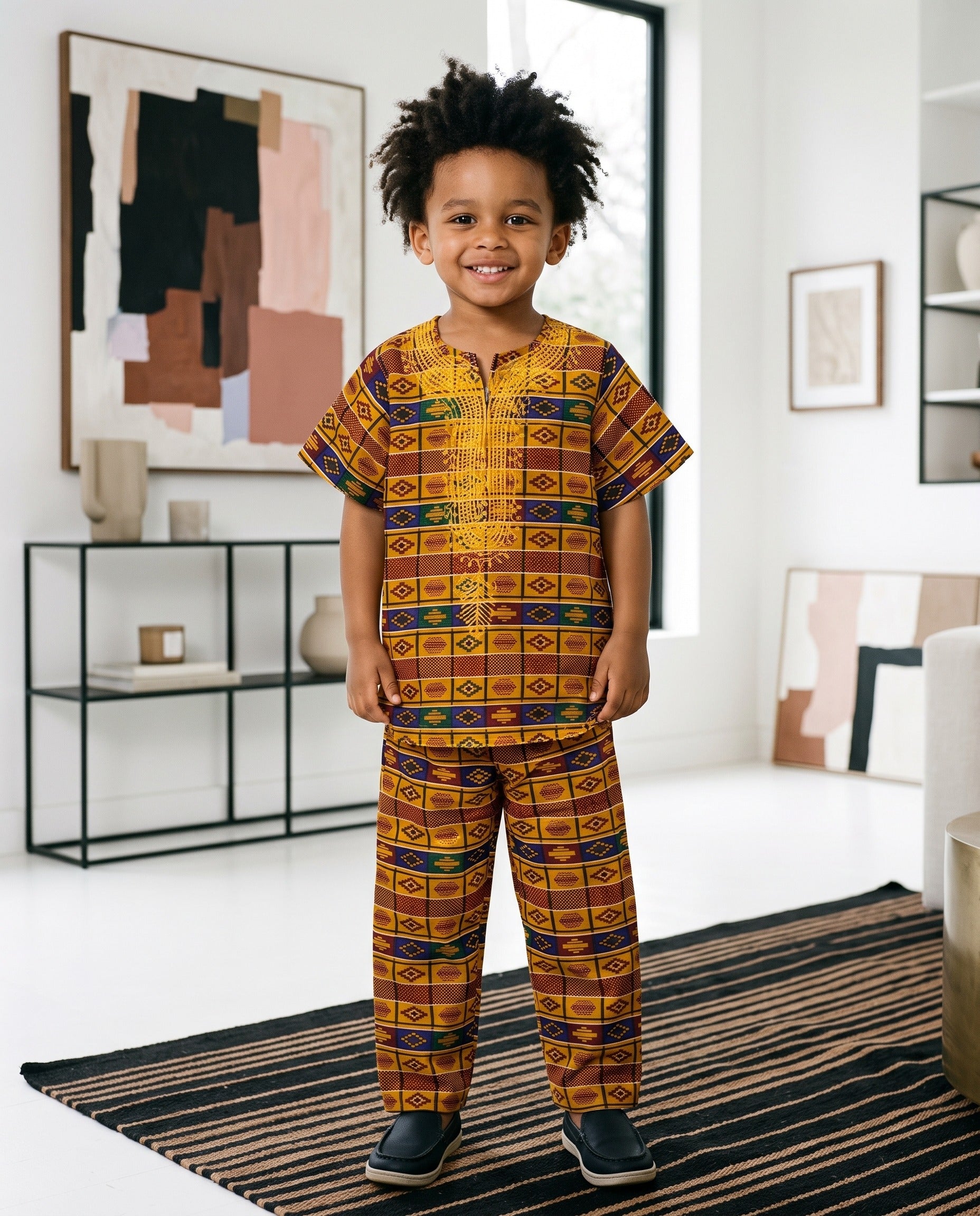 Mosaic Kente Suit