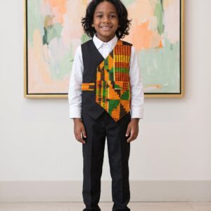 Kente Print Vest