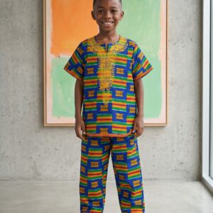 Cobalt Kente Suit